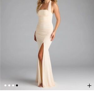 Katarina Halter Slit Mermaid Formal Dress